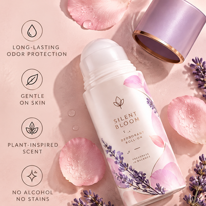LIVVELA Lavender & Rose Petals Deodorant Roll-On