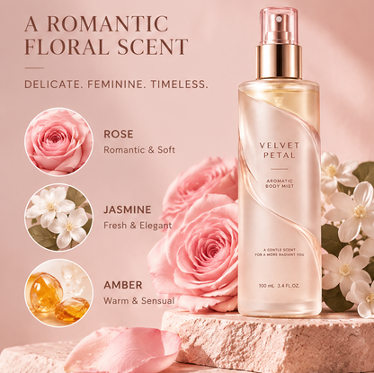LIVVELA Velvet Petal Aromatic Body Mist