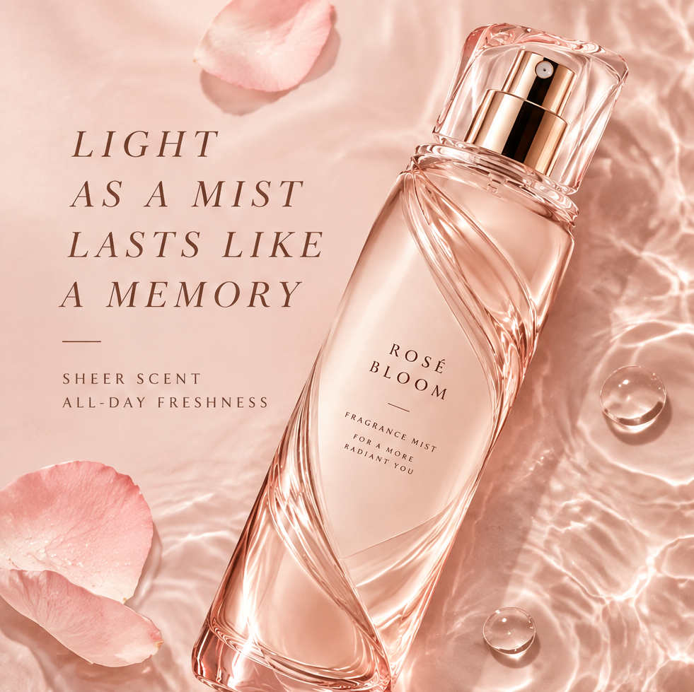 LIVVELA Rose Bloom Fragrance Mist