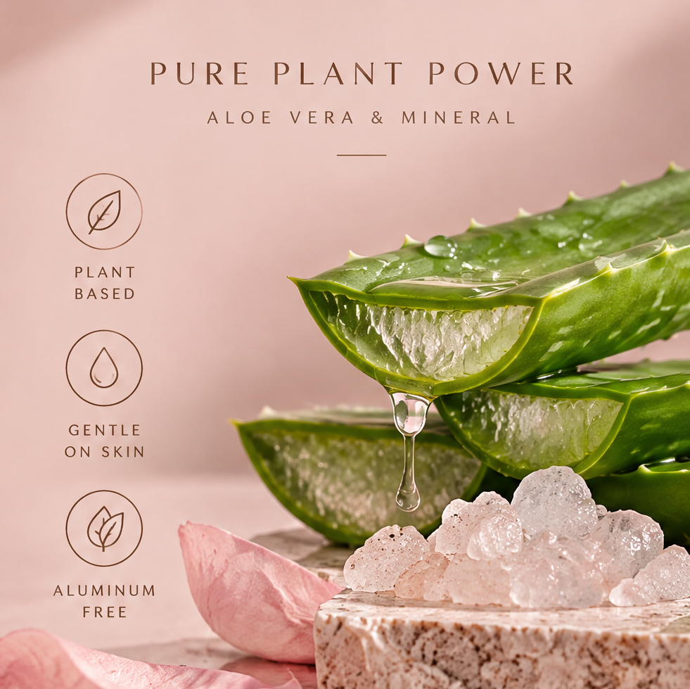 LIVVELA Natural Deodorant – Aloe Vera & Mineral